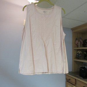 G.H. Bass & Company Peach Sleeveless Tank